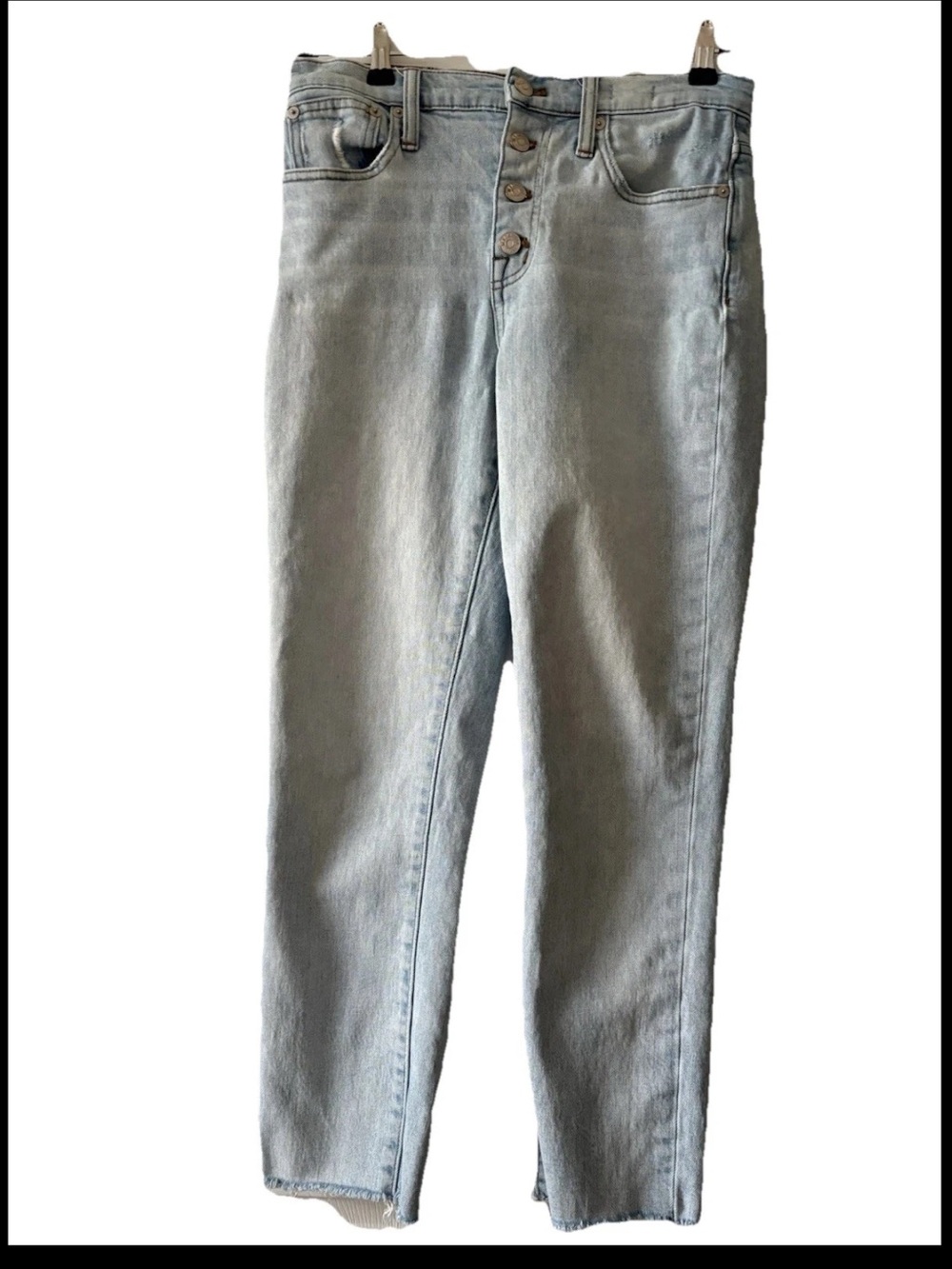 Madewell The Blue High-Rise Slim Crop Boy Jean Size 26 Button Fly